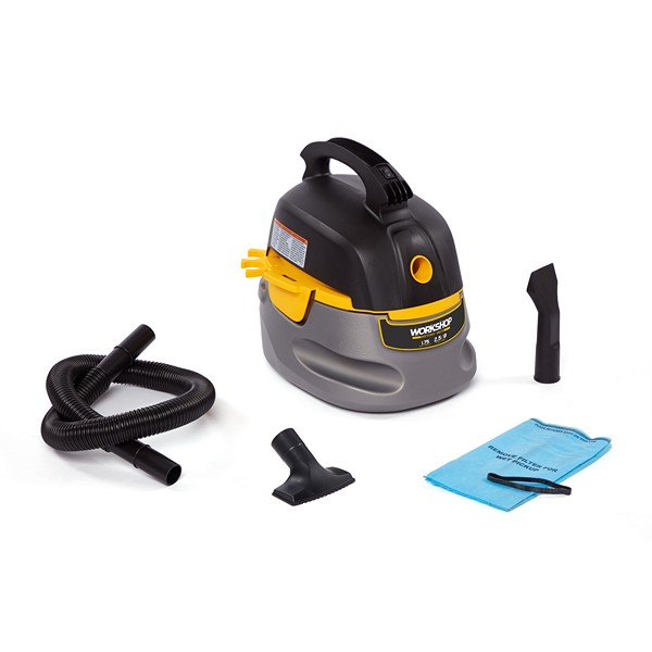 WORKSHOP WS0301VA 3-Gallon Portable Vacuum with Car Cleaning Kit