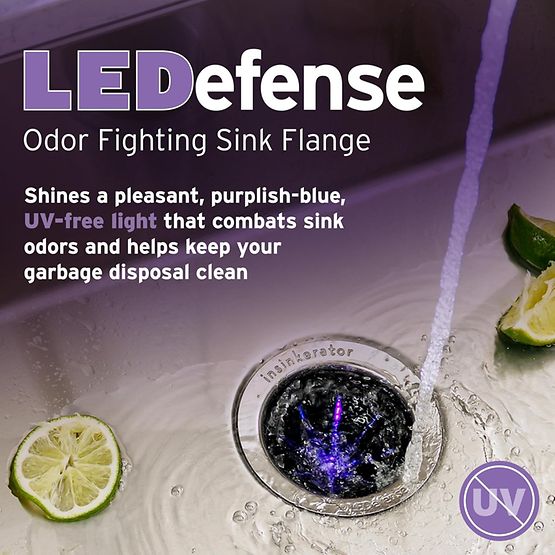 InSinkErator FLG-SS-LED LEDefense Garbage Disposal Flange 80843 - Image 2